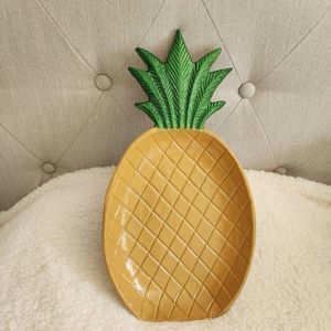 Vintage Pineapple Tray Serving Platter Large Safe Paint Tray